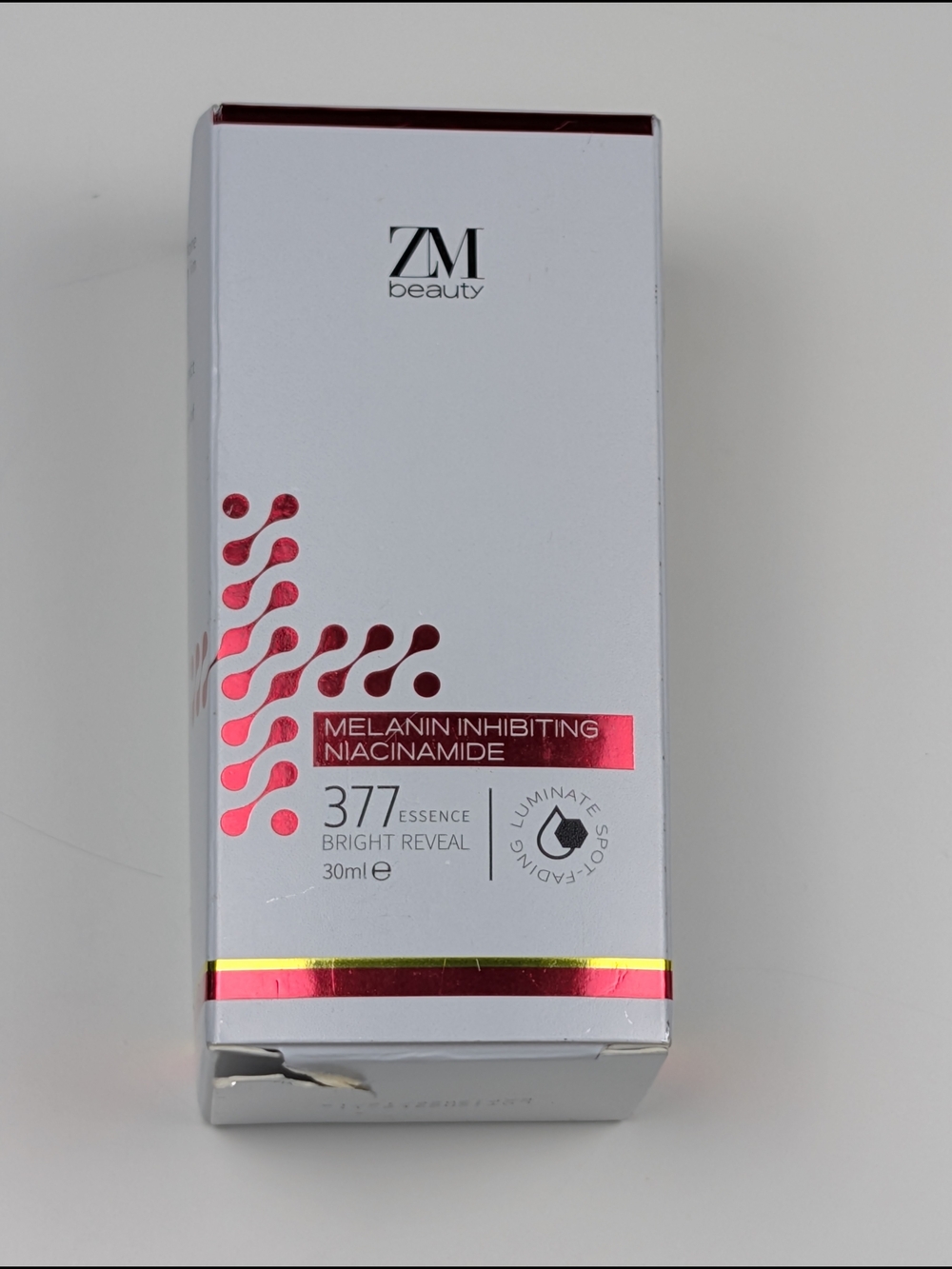 ZM Beauty Niacinamide 377 Essence Bright Reveal Serum Dark Spot Fader 30ml